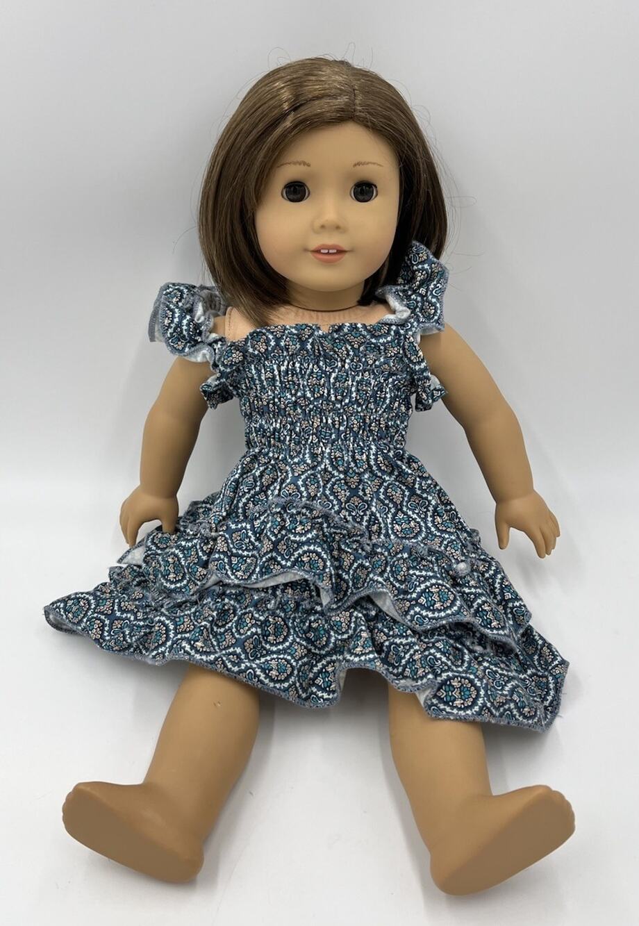 American Girl Doll Just Like You Truly Me Bob Brown Short Hair 18” Side Bang #57